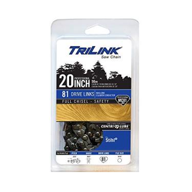 Imagem de Trilink Saw Chain CL76381TL2 Corrente Loop .325 Cinzel .063 81DL, Preto