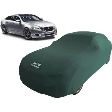 Imagem de Capa Cobrir Carro Tecido Helanca Macio Jaguar XJ - Mz, Verde
