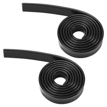 Imagem de 2 peças de lâminas de borracha de rodo, refil de borracha para rodo de janela, lâminas de rodo de cabeça para limpeza de janelas de silicone, rodo de borracha, substituição para porta de chuveiro de