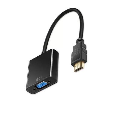 Imagem de Conversor Hdmi Macho X Vga Fêmea Preto Tebera, AUDIO E VIDEO