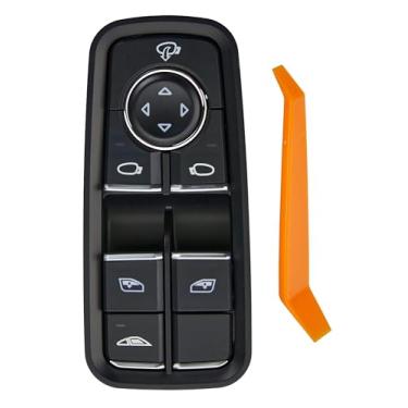 Imagem de ZAPOSTS Interruptor de janela elétrico serve para Porsche 911 2012-2019. Interruptor mestre vidrios para porta de controle lateral do motorista dianteiro esquerdo substitui 99161315702DML