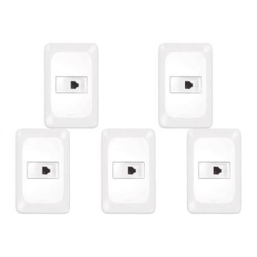 Imagem de Kit C/5 - Pial Conjunto  Pop 4X2 1 Fone Rj11 Lgx90 - Pial legrand