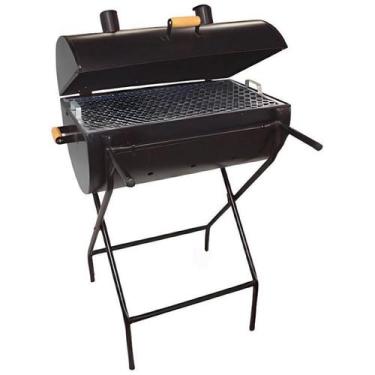 Imagem de Churrasqueira Bafo Grill Extra Grande Com Suporte Bbq Dragão - Metalúr