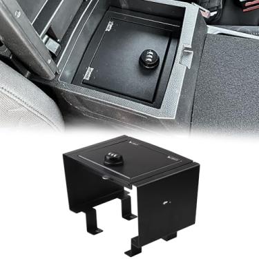 Imagem de West-xingzhe SAFECenter Console Lock Cofre compatível com Toyota Tacoma 2024 2025+ Acessórios Console central Cofre para arma de alta segurança Caixa de bloqueio de braço com fechadura de combinação
