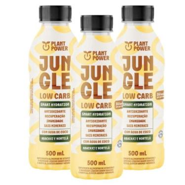 Imagem de 3x Isotônico Jungle Low Carb Plant Power Abacaxi E Hortelã 500ml, Abac