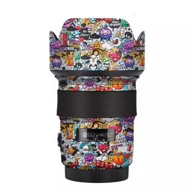 Imagem de Lente Skin Camera Vinly Wrap Flim para Sigma 50 mm F1.4 DG HSM Art Apto para Canon Mount Camera Adesivo Decorativo de Corpo Inteiro Decalque 1:1.4 50 1.4 (Graffiti Branco)