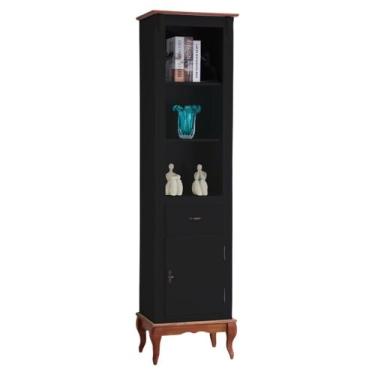 Imagem de Estante para Sala 2 Prateleiras 1 Gaveta 1 Porta Pés Luiz XV 60104 Lin