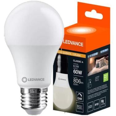Imagem de Lampada Led Bulbo 8,5W Dimerizavel Luz Quente 3000K 220V - Ledvance OS