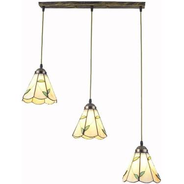 Imagem de Sala de jantar Pingente de teto de vidro leve Light European Restaurant Bar Counto Pingente Lâmpada Metal Top American Country Rússico Bohemia Balcony Glass Hanging Lamp, Top oblonga