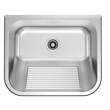 Imagem de Tanque de Parede Docol 32 Litros em Aço Inox Acetinado 55x45 cm com Vá