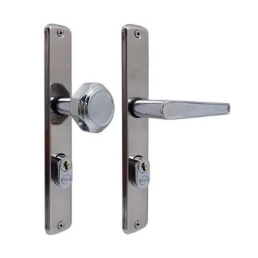 Imagem de Fechadura hela belgica externa p/porta de aluminio cromada 2006/06-09