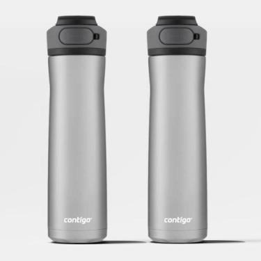 Imagem de Kit com 2 Garrafas Térmicas Cortland Chill AUTOSEAL Black Contigo  709