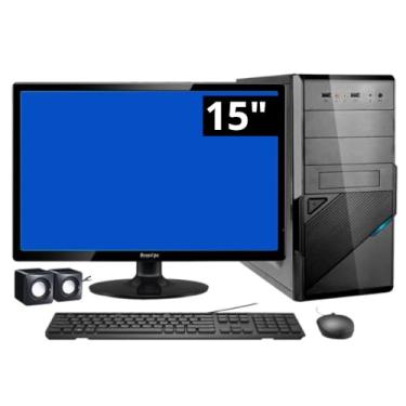 Imagem de Computador Pc Cpu Completo Intel Core I5 8gb Ssd 256 Gb Hd 500 Gb Monitor 15" - Trial