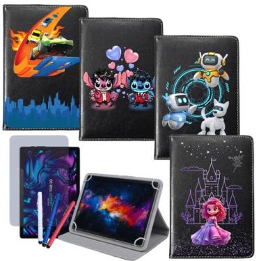 Imagem de Capa Giratória Infantil Para Tablet Vision Tab 10 + Película + Caneta 