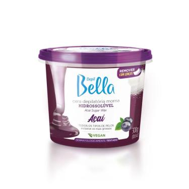 Imagem de Depil Bella Cera Depilatória Morna Hidrossolúvel Açaí 300g