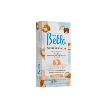 Imagem de Depil Bella Folhas Prontas para Depilação Facial Óleo de Argan 16 Unidades