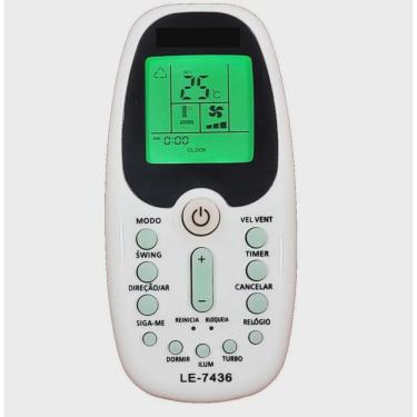 Imagem de Controle remoto ar-condicionado compatvel komeco LE-7436