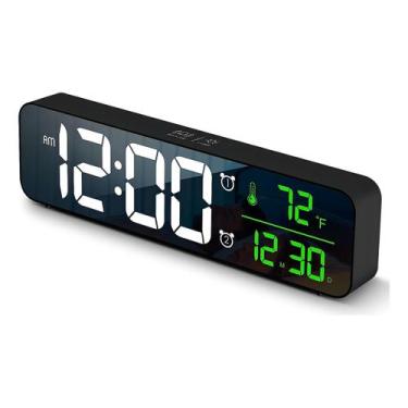 Imagem de Relógio Eletrônico Led Digital Com Data E Temperatura USB - kapbom