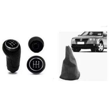 Imagem de Coifa + Manopla Ré Trás Preta Câmbio Gol Saveiro G4 06/.