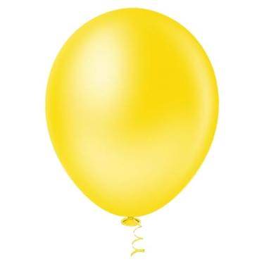 Imagem de Balão Bexiga para Festa 9 polegadas 150 unidades Redondo Pic Pic 3 Pacotes(Amarelo)