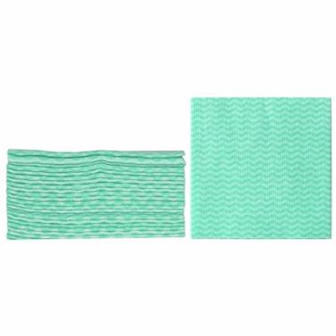 Imagem de KMAKII Panos de limpeza resistentes reutilizáveis – panos de prato multiuso e lenços para cozinha e casa, super absorventes, 30 x 30 cm, verde, pacote com 50