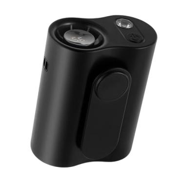 Imagem de Kuntesetty Ventilador da cintura portátil Ajustável 5 velocidades Função de iluminação LED de vento forte Fan de resfriamento pessoal para viagens esportivas, Preto