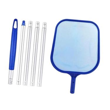 Imagem de WeiLaiKeQi Rede de skimmer de piscina remover folhas detritos de mão versátil com pólos Limpeza leve de limpeza fina quadro de malha fina para spa de banheira, Foto