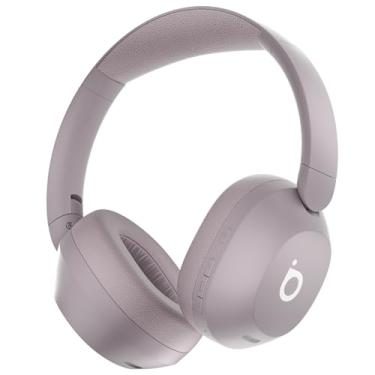 Imagem de Basike Fone de Ouvido Bluetooth, ANC Cancelamento de Ruído Ativo Headphone Bluetooth 5.4 Headset com Microfone, Certificação Hi-Res Audio, 30 horas reprodução, LE15 (Rosa)