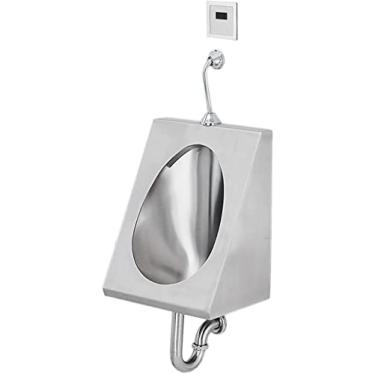 Imagem de Mictório de banheiro para louças sanitárias masculinas, itens domésticos mictório de aço inoxidável, lavagem comercial mictório de alta eficiência (tamanho: A) ()