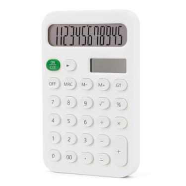 Imagem de Presentes de volta às aulas para estudantes, material escolar, acessórios de mesa de escritório, linda calculadora solar básica pequena de bolso