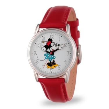 Imagem de Disney Relógio feminino de quartzo "Minnie Mouse", cor: vermelho (modelo: W002768), Vermelho, Clássico