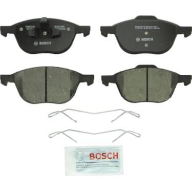 Imagem de BOSCH BC1044 QuietCast Conjunto de pastilhas de freio a disco de cerâmica premium - Compatível com Ford C-Max, EcoSport, Escape, Focus; Mazda 3, 3 Sport, 5; Volvo C30, C70, S40, V50; FREONT