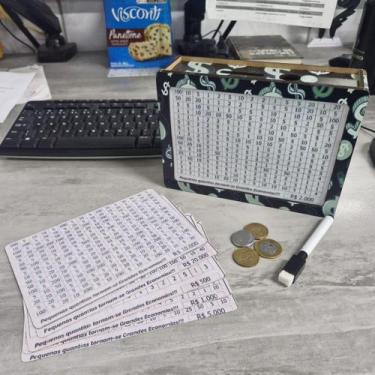 Imagem de Cofre Guarda Dinheiro Woodbox Japone Kakebo Desafio Dinblack - Indústr