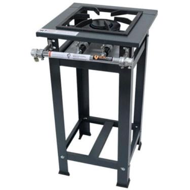 Imagem de Fogão Industrial 1 Boca QD 30x30cm Baixa Pressão de Piso P5 - MetalFou