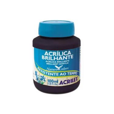 Imagem de Tinta Acrilica Acrilex Brilhante 100 ml Preto