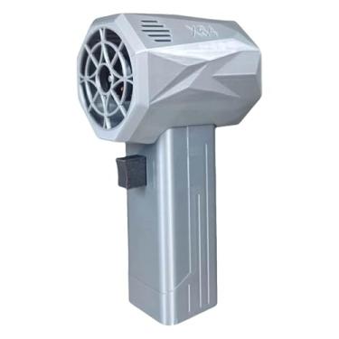 Imagem de Soprador a seco, secador de ar, mini turbo, turbofan potente, carregamento rápido de 22 W para limpeza de neve, remoção de poeira, limpeza de teclado e mais (prata)