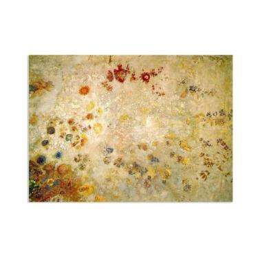 Imagem de Odilon Redon Impressões de arte em tela, painel decorativo, pôsteres e reproduções de reproduções famosas arte de parede em tela sala de estar decoração de casa 55 x 40 cm (22 x 16 polegadas) pôster