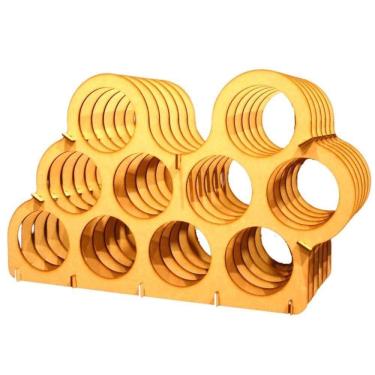 Imagem de Mini Adega Mdf Para 10 Garrafas