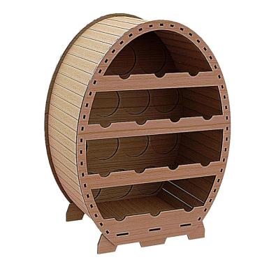 Imagem de Mini Adega Mdf Para 14 Garrafas