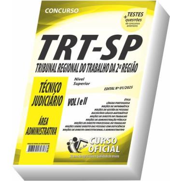 Imagem de Apostila Trt - Sp - Técnico Judiciário - Área Administrativa - Curso o