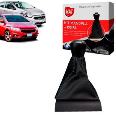 Imagem de Manopla + Coifa Chevrolet Onix E Prisma 2013 Até 2019 - 5M - Nat, Azul