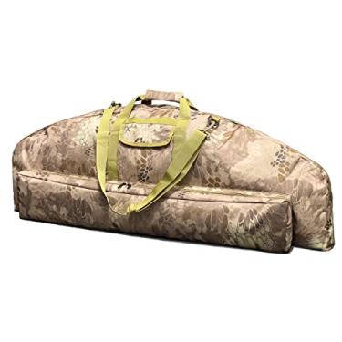 Imagem de Silfrae Estojo Para Arco Composto, Bolsa De Transporte Leve E Macia Com Bolso Flechas (Python Brown, G)