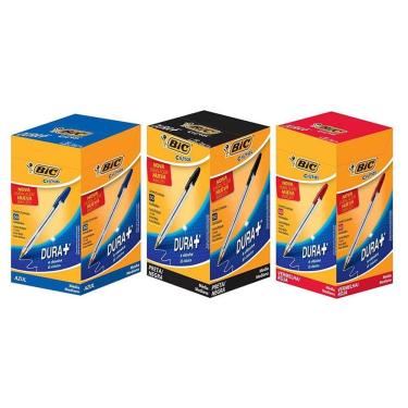 Imagem de Kit Caixa De Caneta Esferográfica Cristal 1.0mm 150 Unidades 3 Cores - Bic