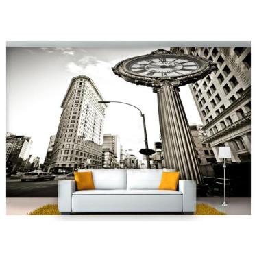 Imagem de Papel De Parede Cidade Antiga Preto E Branco Ncd151 - Você Decora