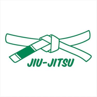 Imagem de Adesivo Faixa Jiu-Jitsu Decoração Mma Luta MMA UFC Arte Suave (VERDE, 82x35cm)