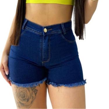 Imagem de Bermuda Meia Coxa COM ELASTANO - Isana Jeans, Escura, 40