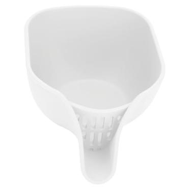 Imagem de Cesta multifuncional de filtro de água eficiente cesta de silicone de silicone com bico para lavar frutas salada de legumes (Branco)