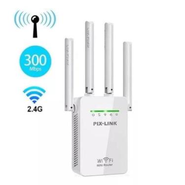 Imagem de Potencialize sua rede: Repetidor Wifi 2800m 4 Antenas Amplificador De 
