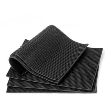 Imagem de Tapete Escorredor De Louça Silicone Porta Copo Prato Talheres Antiderrapante BarMen Drink Bar Balcão(Kit 2 Unidades Tapete Escorred)