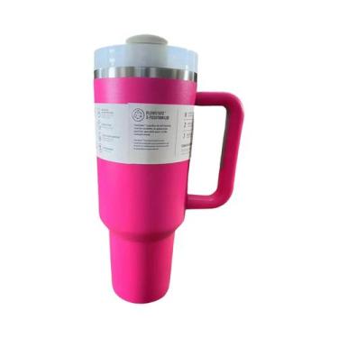 Imagem de Garrafa Térmica De Aço Inoxidável De Grande Capacidade (40oz) Com Alça